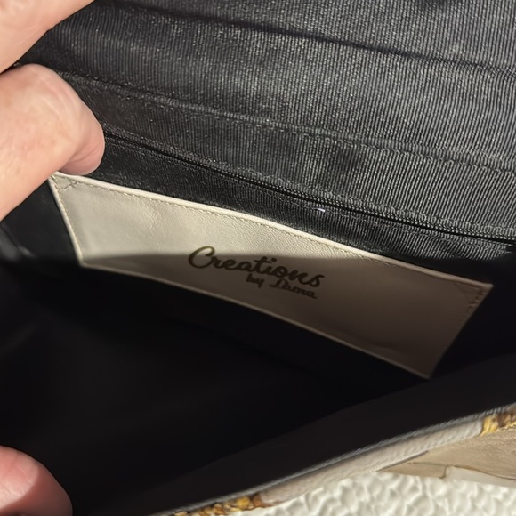 CREATIONS BY LAMA/VINTAGE SNAKESKIN SHOULDER BAG - Picture 6 of 8